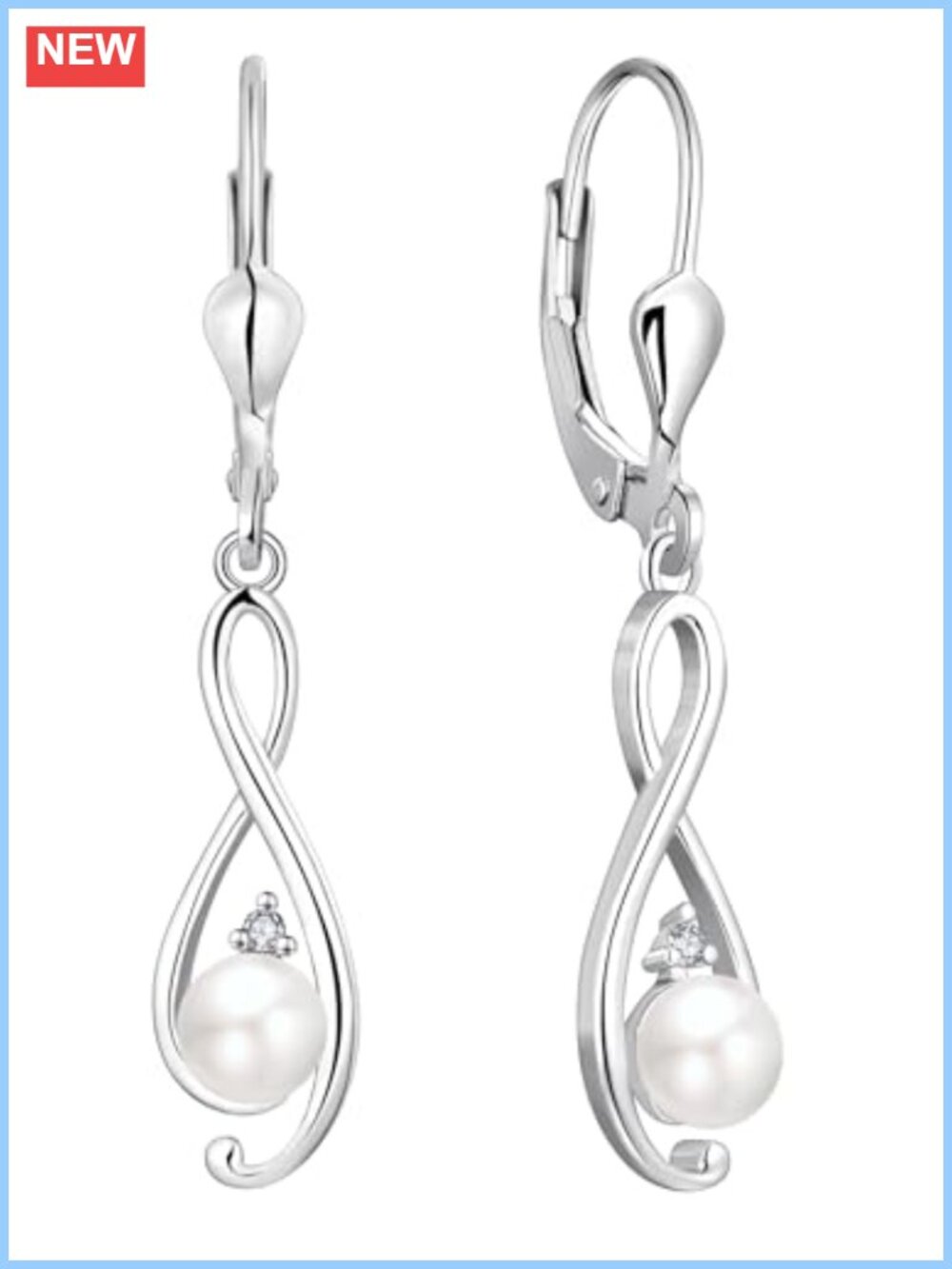 925 Sterling Silver Teardrop Dangle Drop Earrings Cubic Zirconia